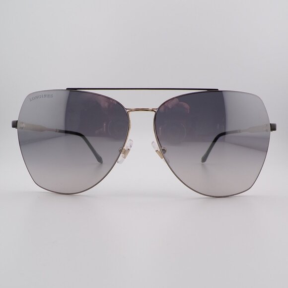 Longines Rimless Mirrored Smoke Navigator Shades, Aviator Pilot Unisex RX 60mm - Picture 2 of 14